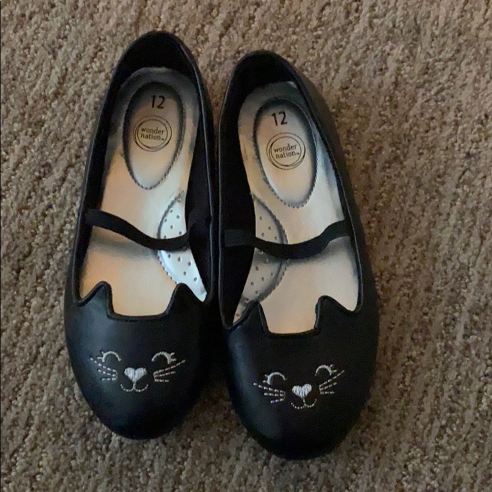 Wonder nation girls black flats